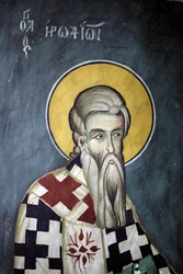 San Erodione Affresco bizantino dal monastero di Agios Ioannis Lampadistis, San Giovanni Lampadistis XI secolo Cipro Chiese dipinte sito UNESCO Troodos, Cipro