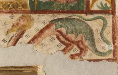 Santa Maria in Sylvis, abbazia, chiesa, affresco, Sesto al Reghena, Friuli, Italia (foto)