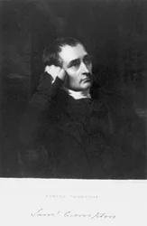 Samuel Crompton, inventore inglese del mulo da filatura, inizio XIX secolo