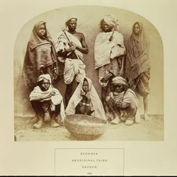 Saonras, una tribù aborigena di Saugor, India centrale, n. 355 da 