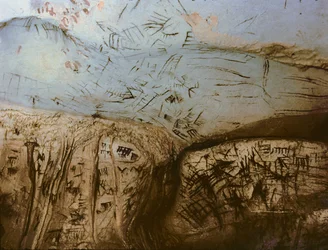 Simboli schematici, pittura rupestre neolitica, c. 5° millennio a.C.
