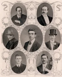 Sette degli otto membri della banda della nave Titanic