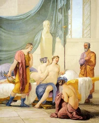 Socrate insegna al giovane Alcibiade