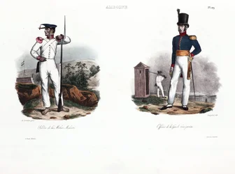 Soldato della milizia malese e ufficiale europeo, Ambon