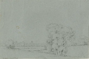 Stafford - Vista nord-est: disegno a matita, nd [?XIX secolo]