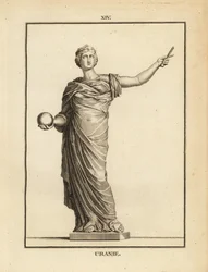 Statua di Urania, la musa dell