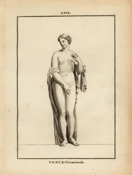 Statua di Venere Vincitrice, dea romana dell