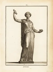 Statua della dea romana Giunone, regina degli dei