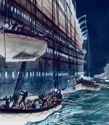 Nave a vapore in grande viaggio