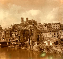 Lastra di vetro stereoscopica sulla Prima Guerra Mondiale