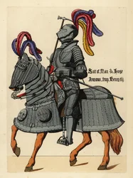 Armatura incisa e bardatura per cavallo, regno di Enrico VIII