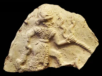 Tavoletta raffigurante il dio della tempesta Ishchali, Isun Larsa, Babilonia, Mesopotamia