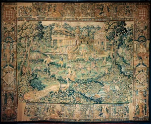Arazzo. Enghien. Caccia (La Chasse, de jacht).