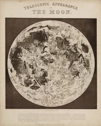 Aspetto telescopico della Luna, c 1851