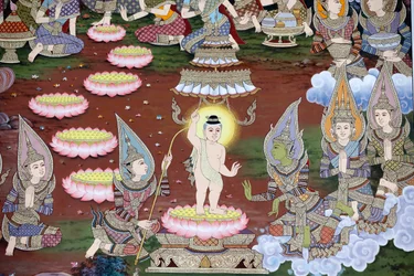La nascita del neonato Siddhartha