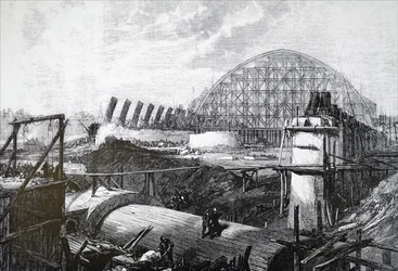 La costruzione della stazione ferroviaria di St Pancras