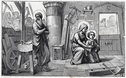Il soggiorno in Egitto. Alfabeto del bambino Gesù. Edizione del 1932. Incisioni su legno firmate H G. Collezione privata