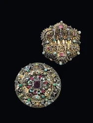 Due rosette da petto, Nagyszeben, c.1675-1700