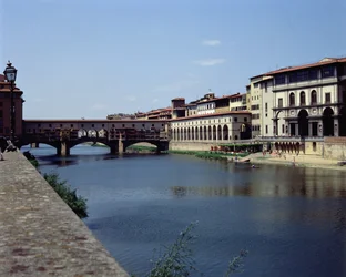 Veduta del Ponte Vecchio e degli Uffizi