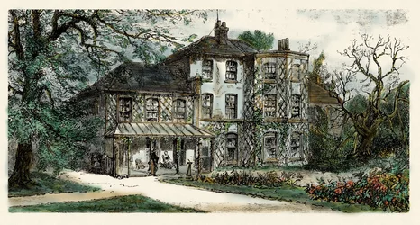 Veduta della casa di Charles Darwin (1809-1882) dove redasse 