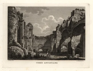 Veduta delle rovine delle Terme di Caracalla, Roma
