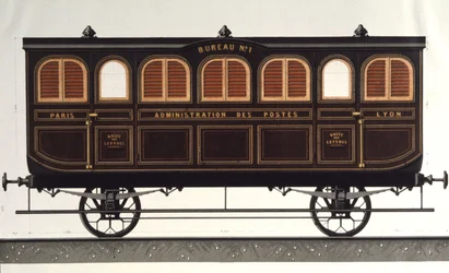 Wagon postal, c.1850