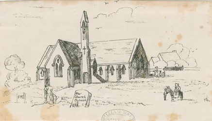 Chiesa di Walton-on-the-Hill [Nuova]: litografia, nd [c 1840]