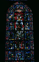Finestra raffigurante Notre Dame de la Belle Verriere nel coro sud