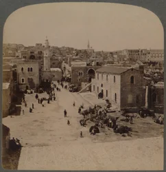 Betlemme di Giudea, il luogo di nascita di Gesù, Palestina, 1896