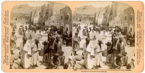 Chiesa della Natività, costruita dove è nato Gesù, Betlemme, Palestina, 1900