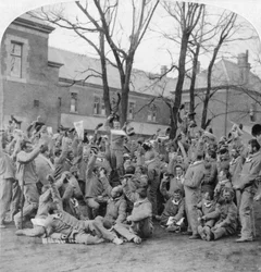 Soldati convalescenti, ospedale generale n. 10, Bloemfontein, Sudafrica, Guerra Boera, 1901