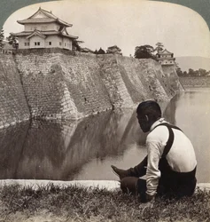 Castello feudale degli orgogliosi Shogun, Osaka, Giappone, 1904