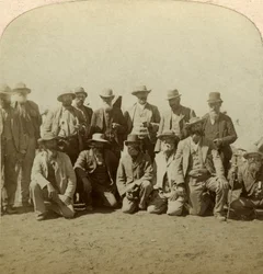 I principali comandanti di General Cronje dopo la resa, Sud Africa, Guerra Boera, 1900