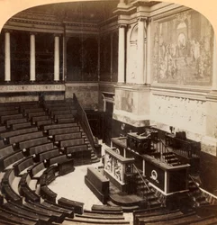 Interno della Camera dei Deputati, Parigi, Francia