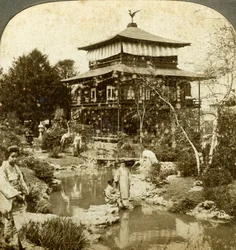 Giardino giapponese alla Fiera Mondiale, St Louis, Missouri, USA, 1904