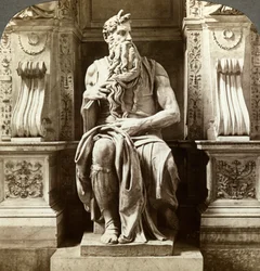 Statua di Mosè di Michelangelo, Chiesa di San Pietro in Vincoli, Roma, Italia