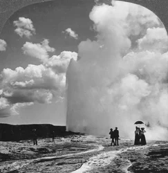 Geyser Old Faithful, Parco nazionale di Yellowstone, Stati Uniti, inizi del XIX secolo.