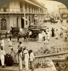 Strada Rosario e Chiesa di Binondo, Manila, Filippine