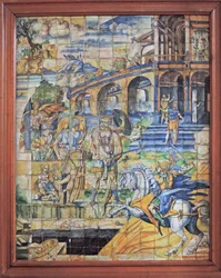Chantilly, Castello: Scena piastrellata