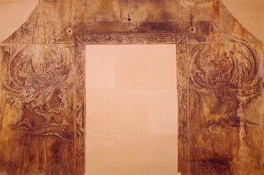 Copia della tomba murale - Drago blu - Tigre bianca - Fenice rossa - Tartaruga nera e serpente