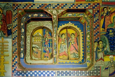 Chiesa di Debre Sina Maryam, Gorgora, Lago Tana, Etiopia, Africa