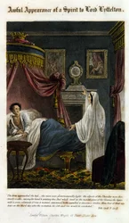 Un fantasma appare davanti a Lord Littelton per annunciare la sua morte. 1825. Bibl. Morando, Milano