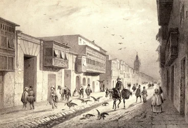Una strada a Valladolid a Lima, Perù