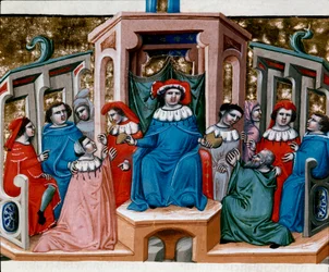 Allegoria della legge Miniatura tratta dal Codice di Giustiniano