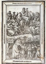 Apollo e le Muse. Pagina da Recanetum de musica aurea