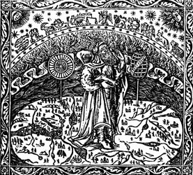 Archimede in piedi sulla terra, da "Tetragonismo di Archimede".