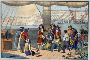 Agosto 1682: bombardamento di Algeri da parte di Duquesne. (Abraham, Marchese Duquesne)