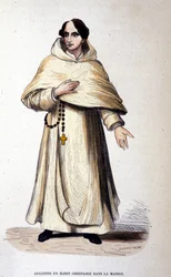 Agostiniano in abito ordinario, religioso secondo le regole di Sant