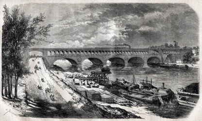 Viadotto di Auteuil (Ponte del Giorno) nel 1867