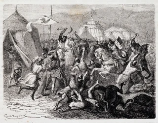 Battaglia del Monte Cassel - in "Histoire de France populaire" di Henri Martin, Jouvet, Parigi, T.1